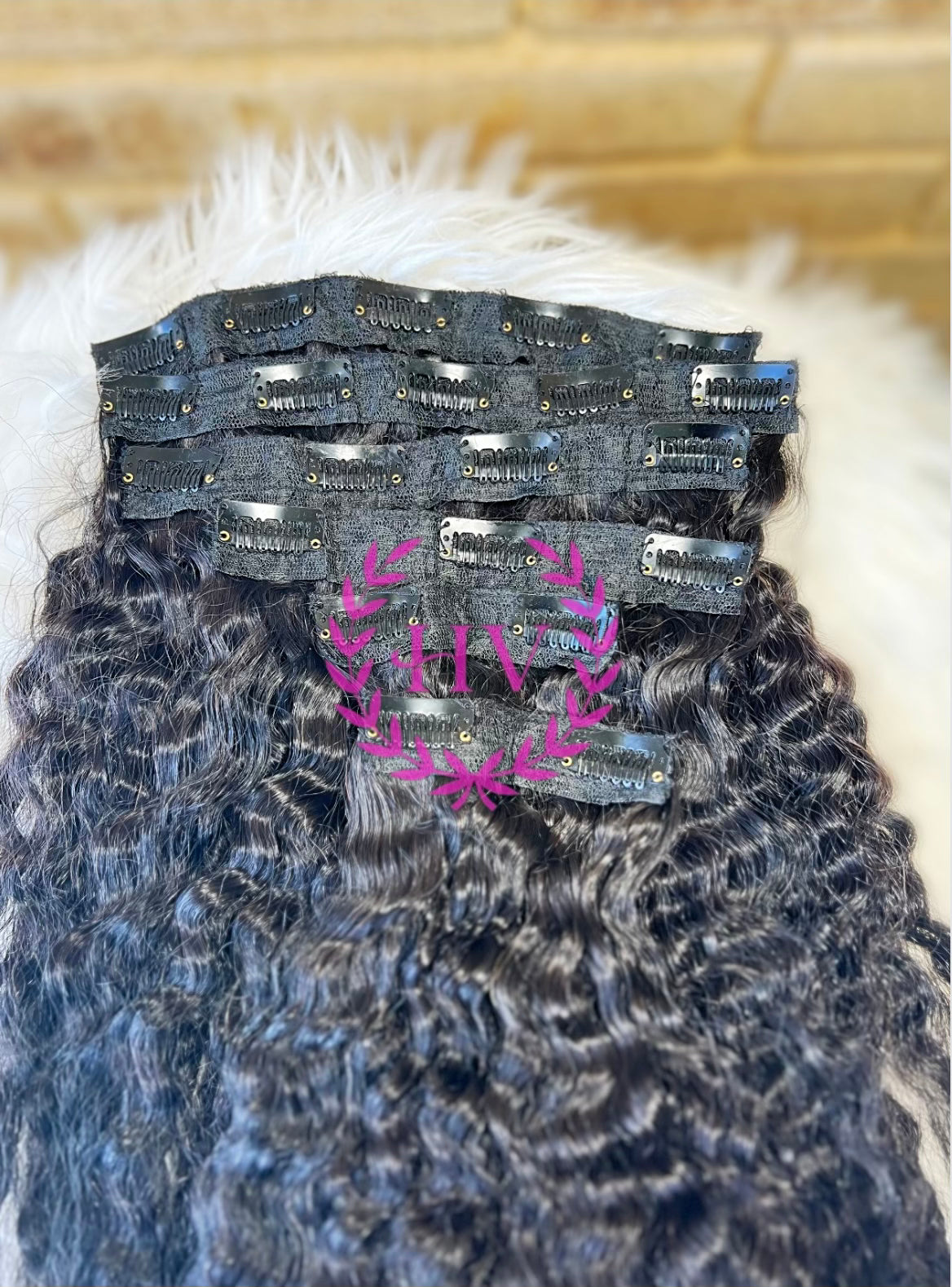 RAW Kinky Cambodian Classic Clip-in Hair Extension